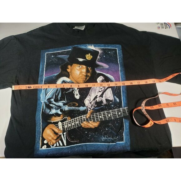 Stevie Ray Vaughan T Shirt 1954-1990 Tour Memorial Black Concert SZ XL Vintage - Picture 7 of 8
